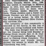 John Van Volkenburg Obituary