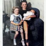 Laverna Vanvolkenburg, Nancy sitting, and Darleen in arms